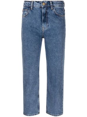 Philosophy Di Lorenzo Serafini jean court à taille haute - Bleu