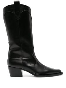 Scarosso bottines Dolly 50 mm en cuir - Noir