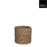 Mand atlantic H16 x D16 cm lichtbruin Mica Decorations - Mica decorations