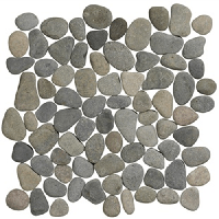 Terre d&apos;Azur Stone Pebbles Black Bali 30x30 cm