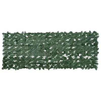 VidaXL Balkonscherm met donkergroene bladeren 200x75 cm