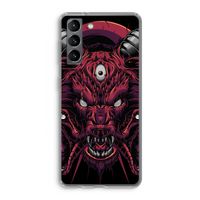 Hell Hound and Serpents: Samsung Galaxy S21 Transparant Hoesje
