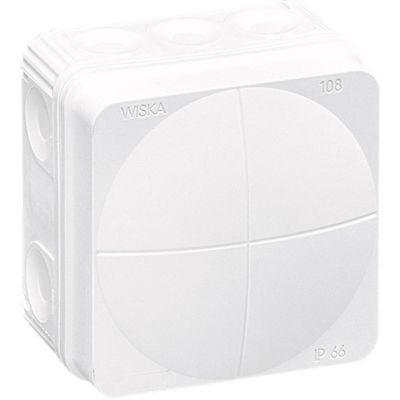 Wiska Combi 108/leer/W Aftakkast (l x b x h) 76 x 76 x 51 mm Wit IP66 1 stuk(s) Wiska Combi 108/leer/W Aftakkast (l x b x h) 76 x 76 x 51 mm Wit IP66 1 stuk(s)