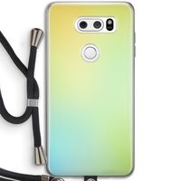 Minty mist pastel: LG V30 Transparant Hoesje met koord