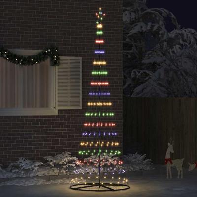 LED Kerstboom Multikleur 138.5 x 138.5 x 399 cm Metaal