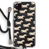 Ponys: Pixel 4a 5G Transparant Hoesje met koord