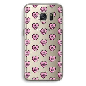 GIRL POWER: Samsung Galaxy S7 Transparant Hoesje