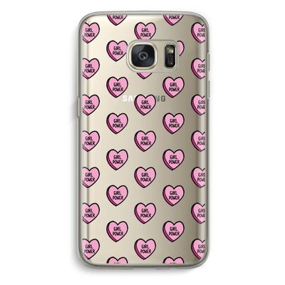 GIRL POWER: Samsung Galaxy S7 Transparant Hoesje