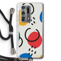 Illustratieve pop 3: Huawei P40 Pro Plus Transparant Hoesje met koord