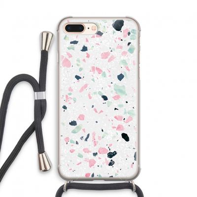 Terrazzo N°3: iPhone 7 PLUS Transparant Hoesje met koord
