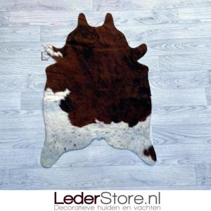 Kleine koeienhuid bruin zwart wit 90x60cm