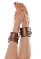 The Infatuation Ankle Cuffs - Bronze