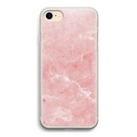 Roze marmer: iPhone 7 Transparant Hoesje