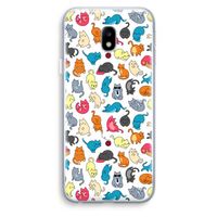Kleurrijke katten: Samsung Galaxy J3 (2017) Transparant Hoesje