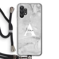 Ivory Marble: Samsung Galaxy A32 5G Transparant Hoesje met koord