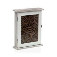 Sleutelkastje Versa Wit Lakens Hout MDF 6 x 25 x 19,5 cm