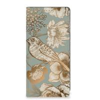 Smart Cover voor Motorola Moto G24 | G04 | G24 Power Vintage Bird Flowers