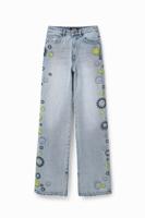 Wide Leg Jeans Smiley® - BLUE - 42