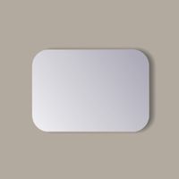 Spiegel Rechthoek Sanicare Q-Mirrors Afgeronde Hoeken 60x65 cm PP Geslepen Incl. Ophanging - thumbnail