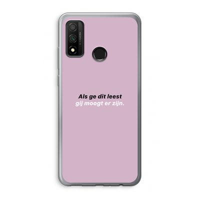 gij moogt er zijn: Huawei P Smart (2020) Transparant Hoesje