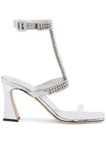 Giuseppe Zanotti sandales à ornements en cristal - Argent - thumbnail