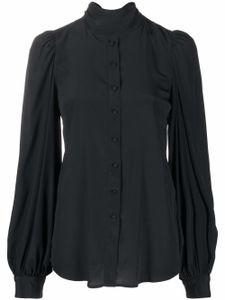 Wandering blouse à col montant - Noir