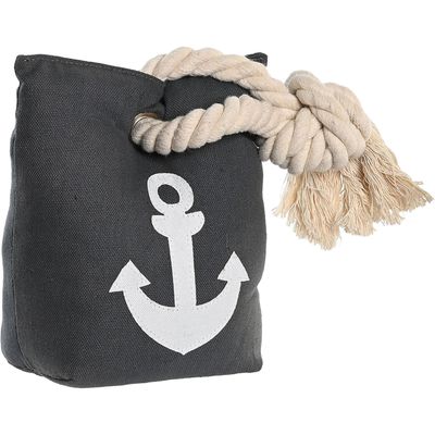 Deurstopper Anker Blok - 1 kilo gewicht - met oppak lus - grijs - 13 x 20 cm