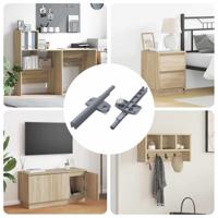 Zachte Sluitdempers 2 pcs Grijs 125 x 47 x 15 mm PP