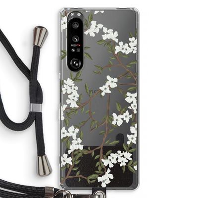 Blossoming spring: Sony Xperia 1 III Transparant Hoesje met koord