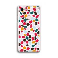 Colored Giraffe: Google Pixel 3 Transparant Hoesje