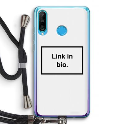 Link in bio: Huawei P30 Lite Transparant Hoesje met koord