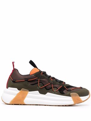 Moncler baskets Compassor à lacets - Vert