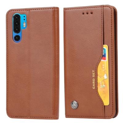 Knead huidtextuur horizontale Flip lederen case voor Huawei P30 Pro met foto frame & houder & kaartsleuven & portemonnee (bruin)