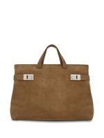 Ferragamo grand sac cabas en cuir - Tons neutres - thumbnail