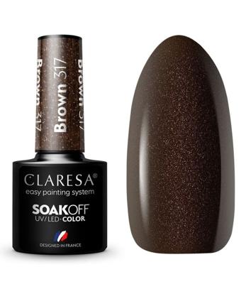 Claresa uv/led gellak 5ml brown 317 warm feelings