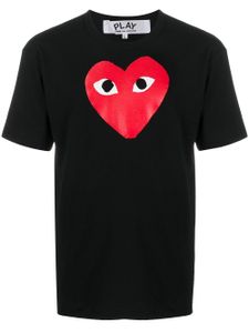 Comme Des Garçons Play t-shirt à imprimé cœur signature - Noir