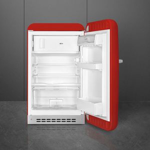 Smeg FAB10RRD5 combi-koelkast Vrijstaand 122 l E Rood