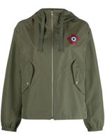 Kenzo Kenzo Target hooded windbreaker - Vert