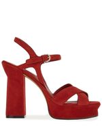 Ferragamo sandales 115 mm à plateforme - Rouge