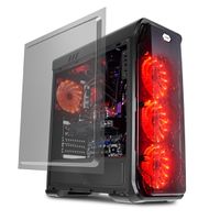 LC-Power Gaming 988B - Red Typhoon Midi Tower Zwart - thumbnail