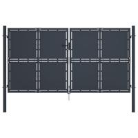 Poort 300x175 cm staal antraciet