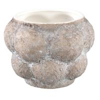 PTMD bloempot fareeda m grijs 18 cm | 6 stuks