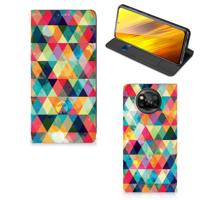 Xiaomi Poco X3 Pro | Poco X3 | Hoesje met Magneet | Geruit