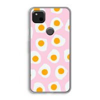 Dancing eggs: Google Pixel 4a Transparant Hoesje