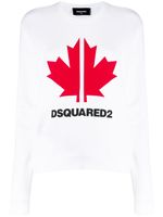 DSQUARED2 sweat Maple Leaf - Blanc - thumbnail