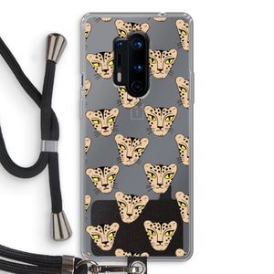 Tijger: OnePlus 8 Pro Transparant Hoesje met koord
