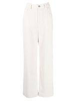 Brunello Cucinelli pantalon palazzo en velours côtelé - Blanc