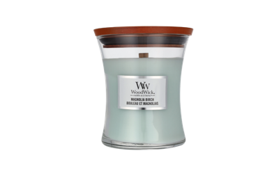 Woodwick Magnolia Birch Medium Hourglass Candle 0