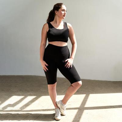 Yoga Shorts - katoen - Zwart , XXL