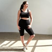 Yoga Shorts - katoen - Zwart , XXL